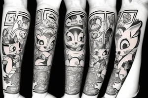 Tom and Jerry tattoo idea