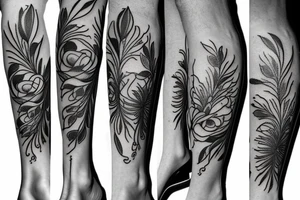 Dill for a leg tattoo tattoo idea