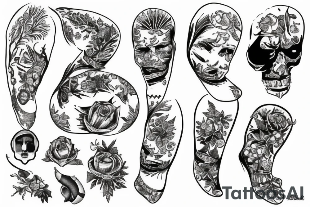 Dill for a leg tattoo tattoo idea