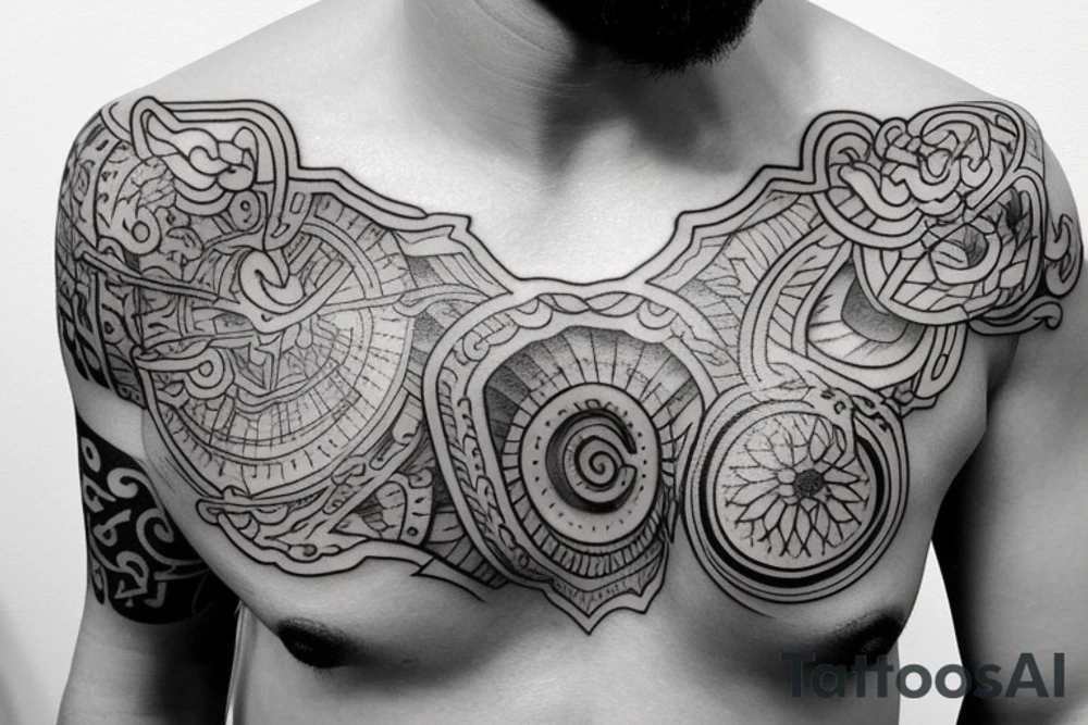 small chest tatto with meaning tattoo idea
