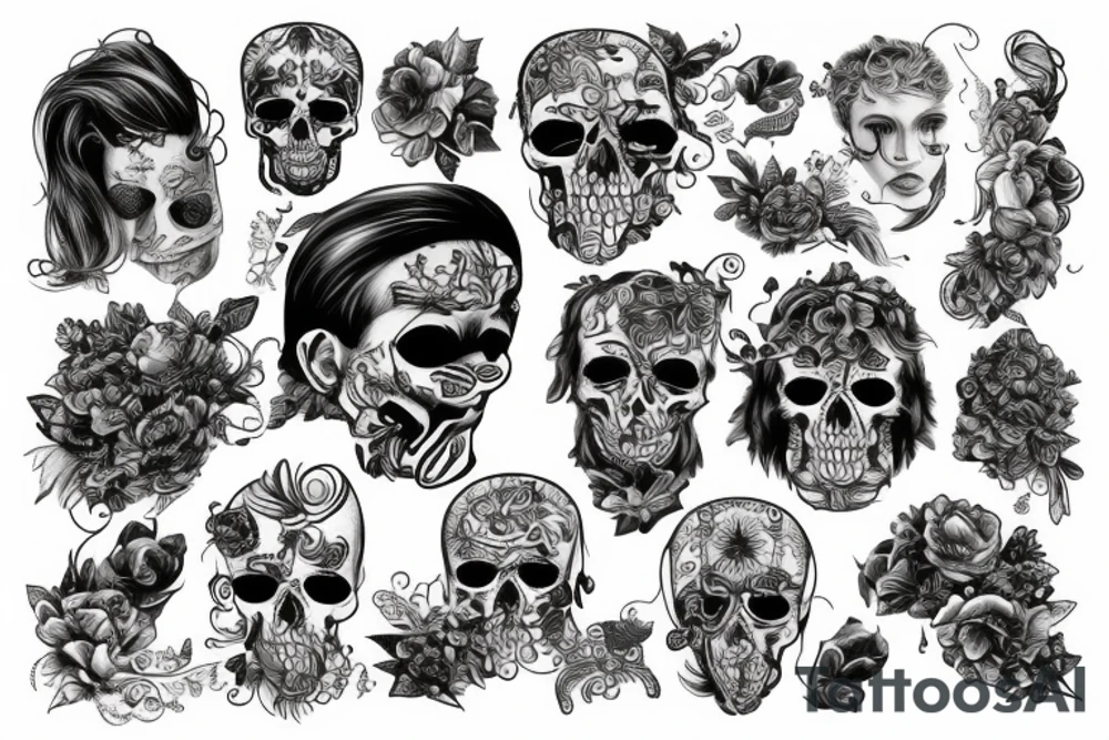 Chiński smok w płomieniach tattoo idea