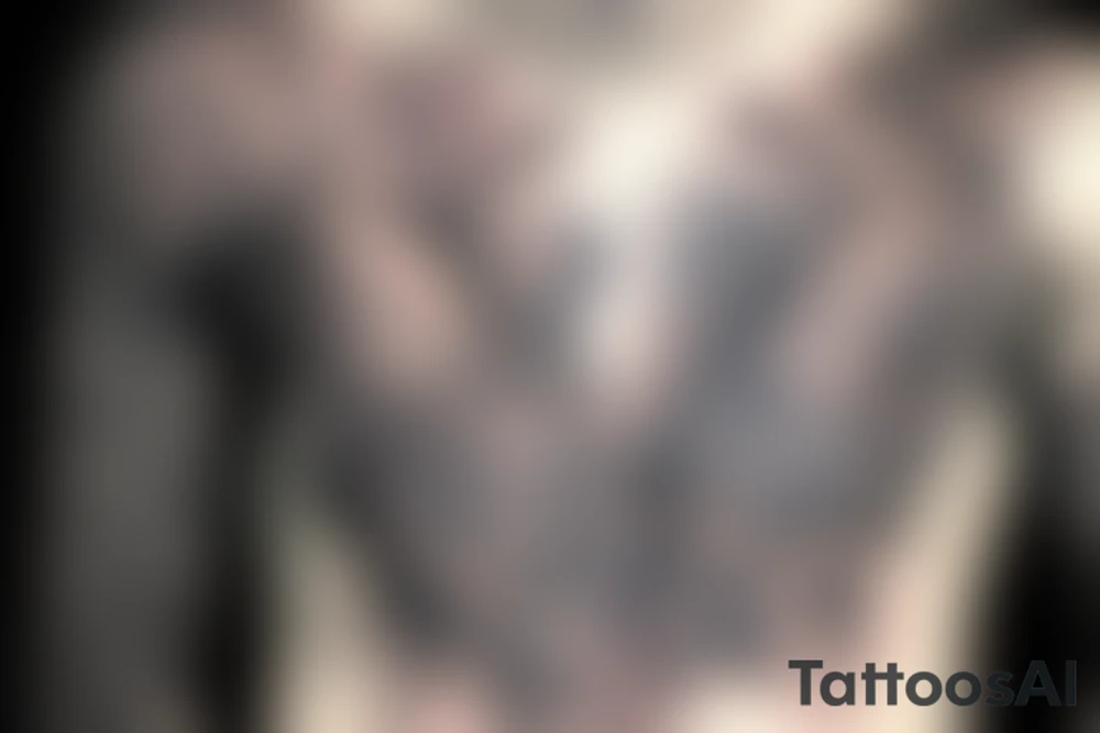 scorpio chest tattoo idea