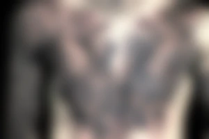 scorpio chest tattoo idea