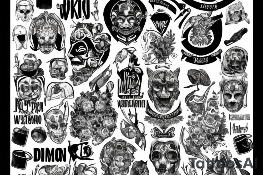 Dom na wzgórzu tattoo idea