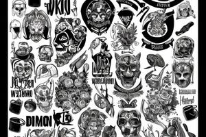 Dom na wzgórzu tattoo idea