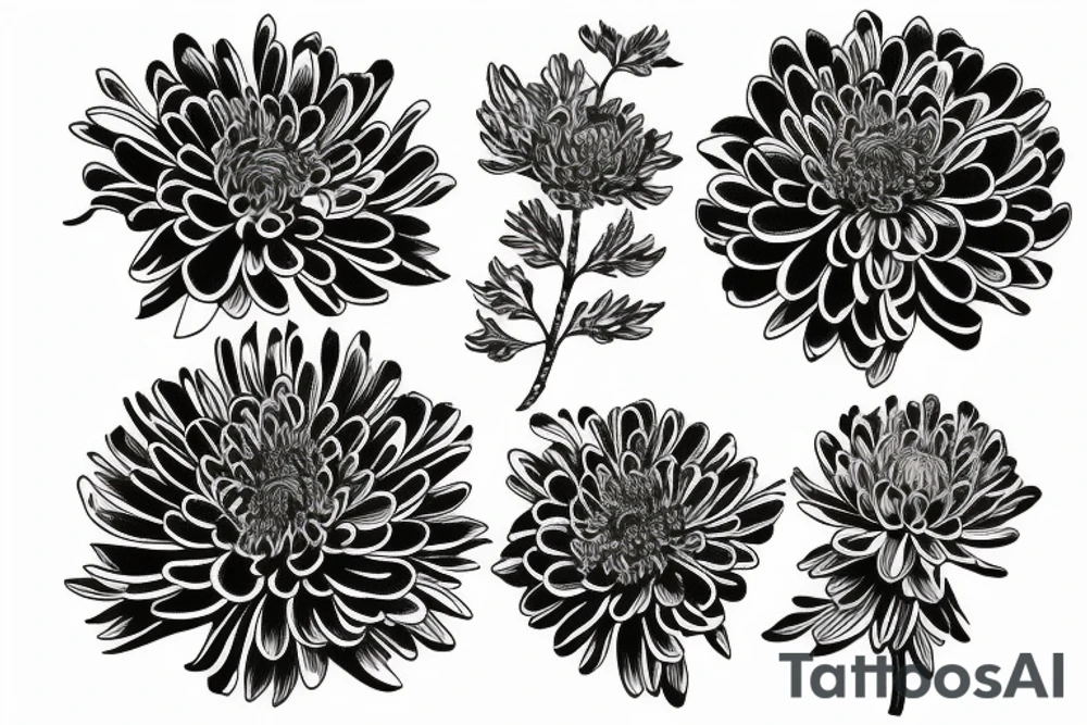 chrysantemum tattoo idea