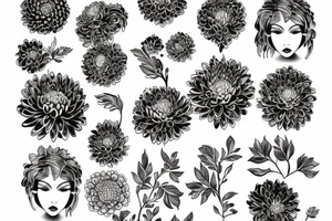 chrysantemum tattoo idea