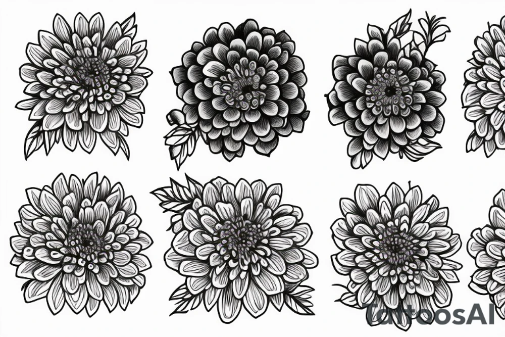 chrysantemum long tattoo idea