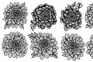 chrysantemum long tattoo idea