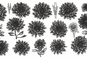 chrysantemum sharp tattoo idea