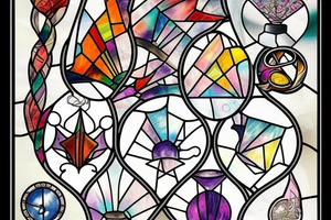 broken stained glass tattoo idea