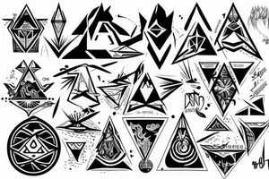 Lew w koronie, iluminati tattoo idea