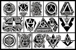 Lew w koronie, iluminati tattoo idea