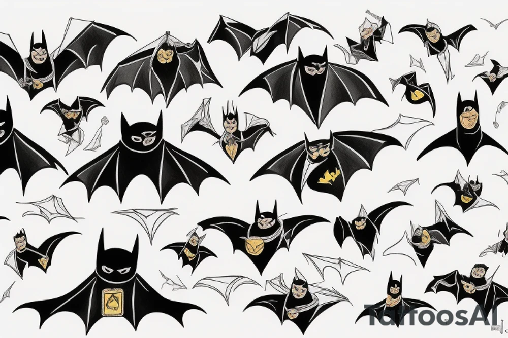 Bat Batman tattoo idea