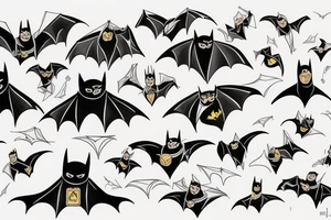 Bat Batman tattoo idea