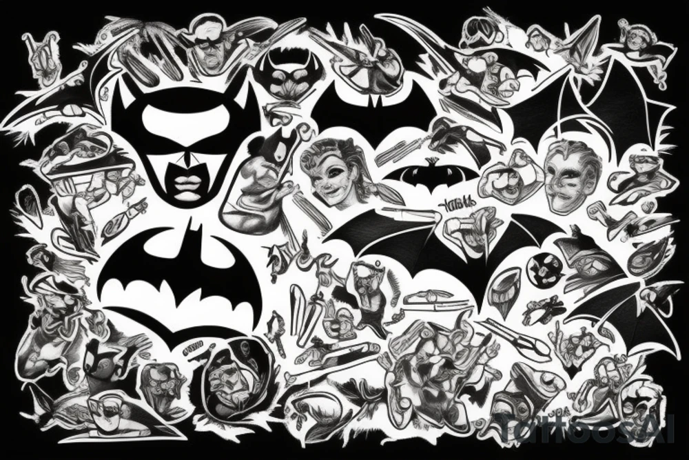 Bat Batman tattoo idea