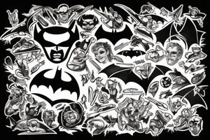 Bat Batman tattoo idea