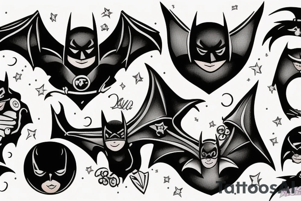 Bat Batman tattoo idea