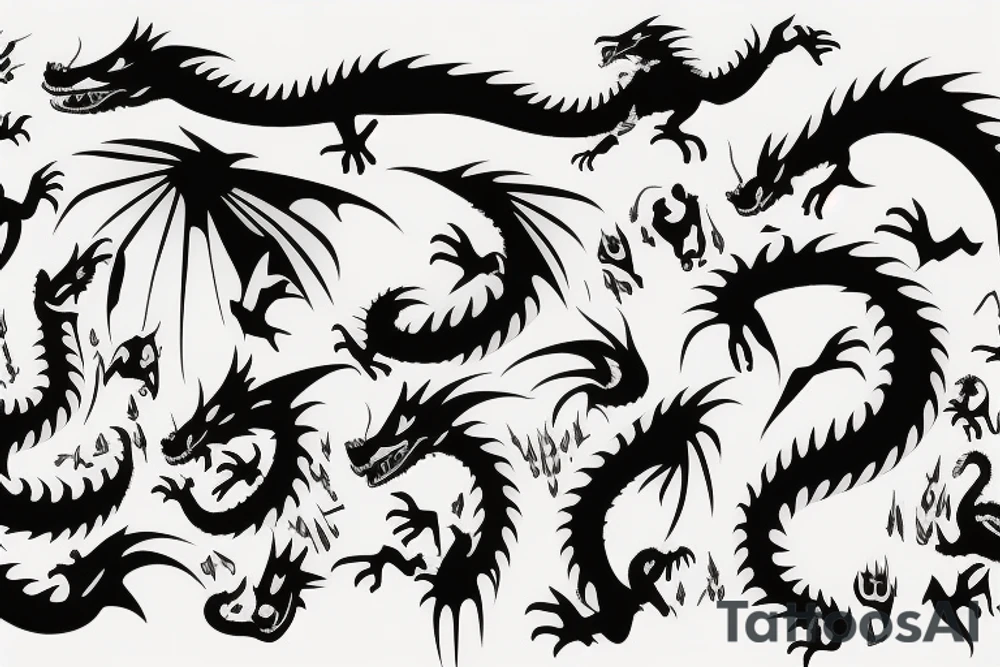 Toothless dragon tattoo idea