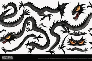 Toothless dragon tattoo idea