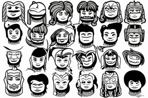Lego head tattoo idea