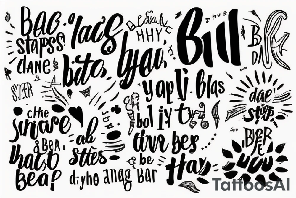 Tattoo based on “what if I’m successful” and “small steps lead to big change” and “1% change everyday is a big difference” and “be yourself” tattoo idea