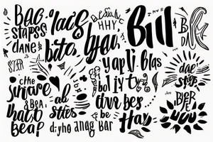 Tattoo based on “what if I’m successful” and “small steps lead to big change” and “1% change everyday is a big difference” and “be yourself” tattoo idea