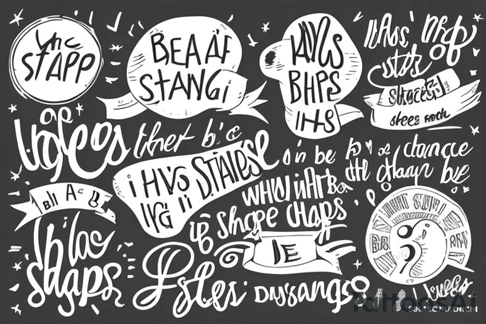 Tattoo based on “what if I’m successful” and “small steps lead to big change” and “1% change everyday is a big difference” and “be yourself” tattoo idea