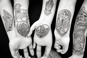 Two parents one son tattoo idea