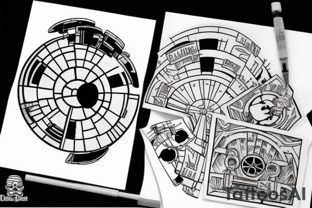 death star tattoo idea