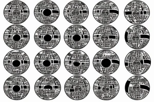 death star tattoo idea