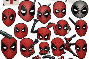 Funny Deadpool tattoo idea