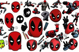 Funny Deadpool tattoo idea