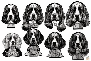 English Cocker spaniel tattoo idea