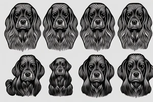English Cocker spaniel tattoo idea