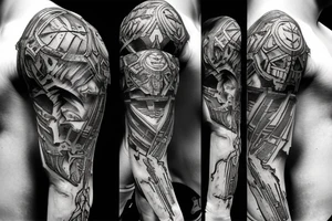 Doom Slayer sword tattoo idea