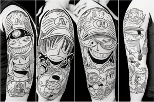 ace from one piece tattoo idea