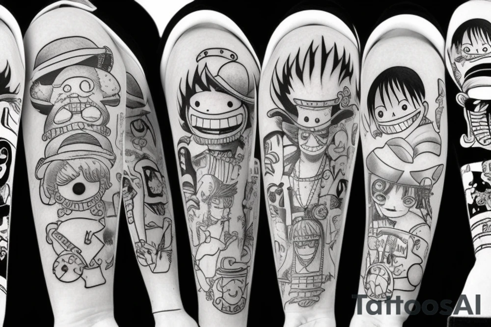 one piece tattoo idea