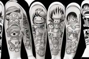 one piece tattoo idea