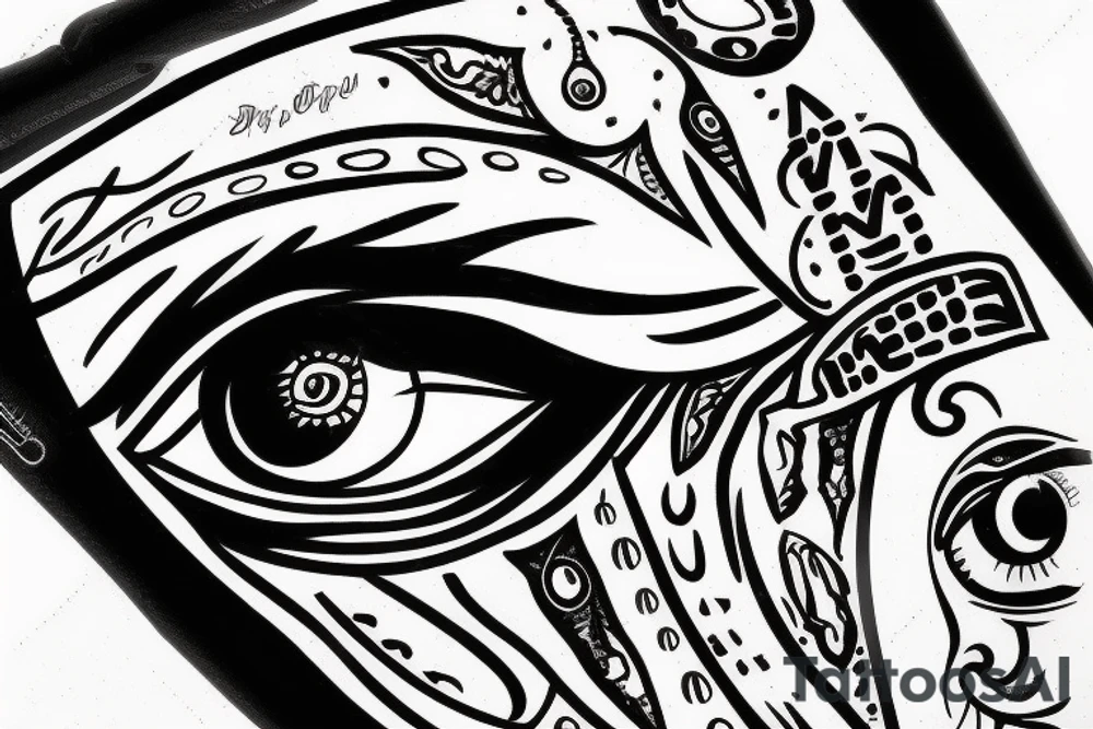 eye of horus tattoo idea