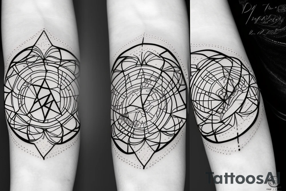 Hand design including elements from space, time, dimensions and hope tattoo idea Hand design including elements from space, time, dimensions and hope tattoo idea