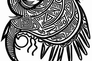 Hand design Eye of Ra tattoo idea
