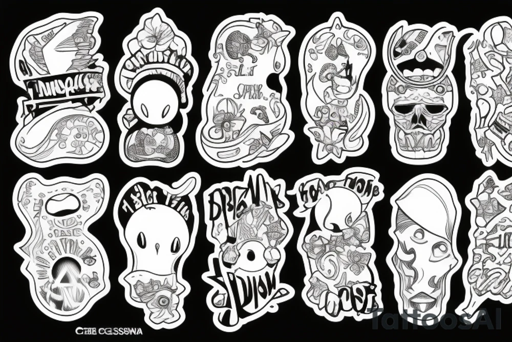 Fretka z odciskiem łapy tattoo idea