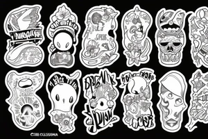 Fretka z odciskiem łapy tattoo idea