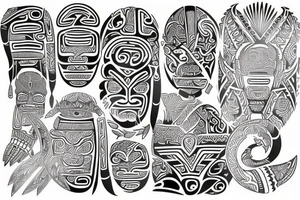 tribal maori tattoo idea