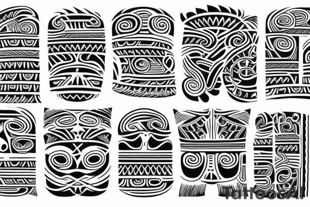 tribal maori tattoo idea