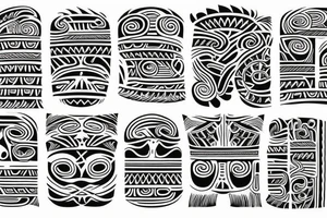 tribal maori tattoo idea