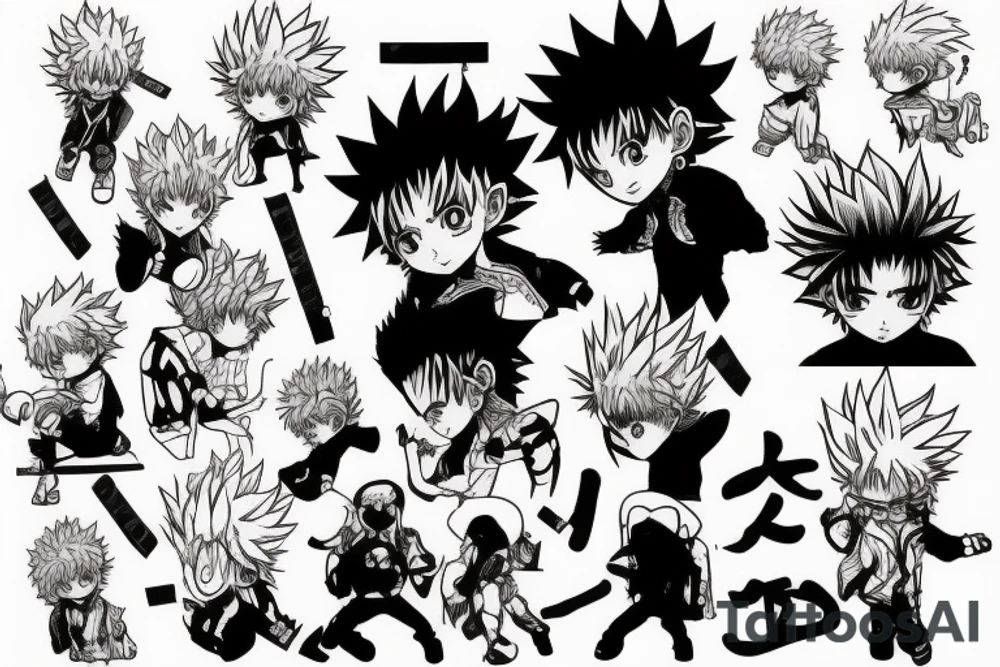 Killua hunter x hunter tattoo idea