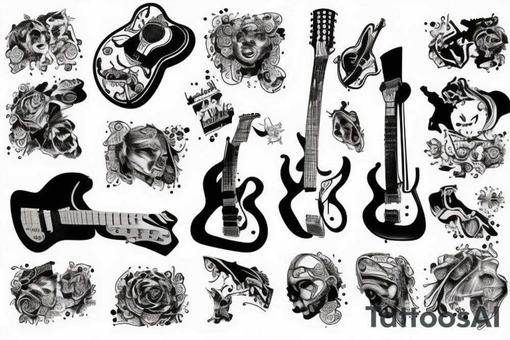 jackson guitar tattoo idea
