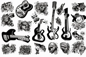 jackson guitar tattoo idea